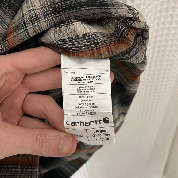 Carhartt Relaxed Fit Mens Button Down - Size L - Picture 4 of 4